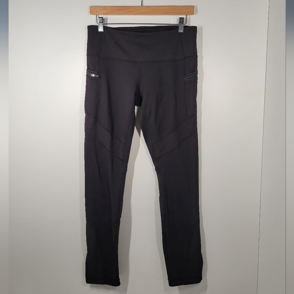 Lululemon Align Black Fleece Lined Leggings Women Size 8 - Picture 1 of 5